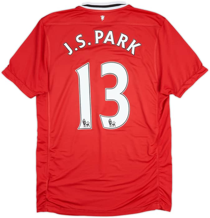 2011-12 Manchester United Home Shirt J.S.Park #13 - 6/10 - (M)