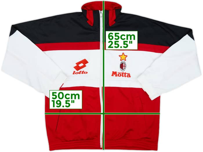 1993-94 AC Milan Lotto Track Jacket - 8/10 - (XL.Boys)
