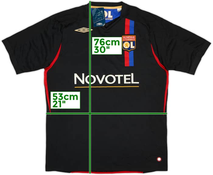 Camiseta de la tercera equipación del Lyon 2007-08 (L)