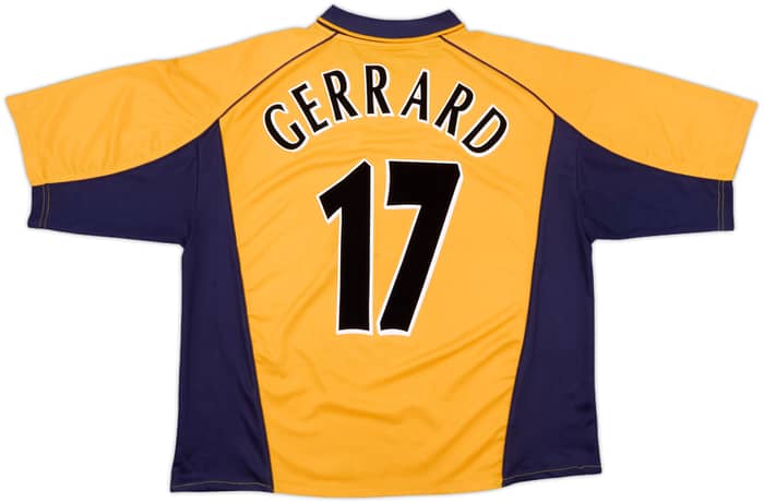 2000-02 Liverpool Away Shirt Gerrard #17 - 5/10 - (XL)
