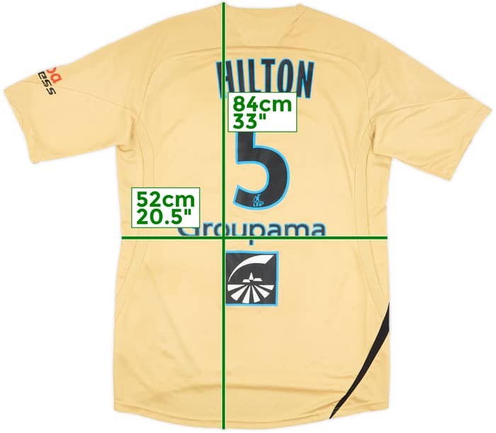 2008-09 Marseille Player Issue Third Shirt Hilton #5 - 6/10 - (XL)