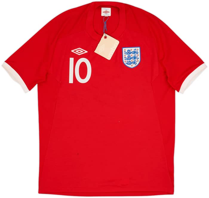 2010-11 England Away Shirt Rooney #10 (L)
