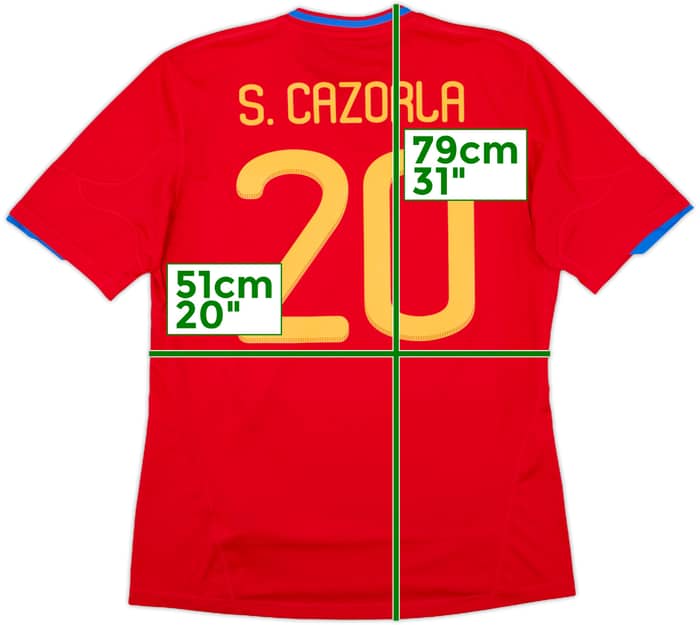 2009-10 Spain Home Shirt S.Cazorla #20 - 9/10 - (L)