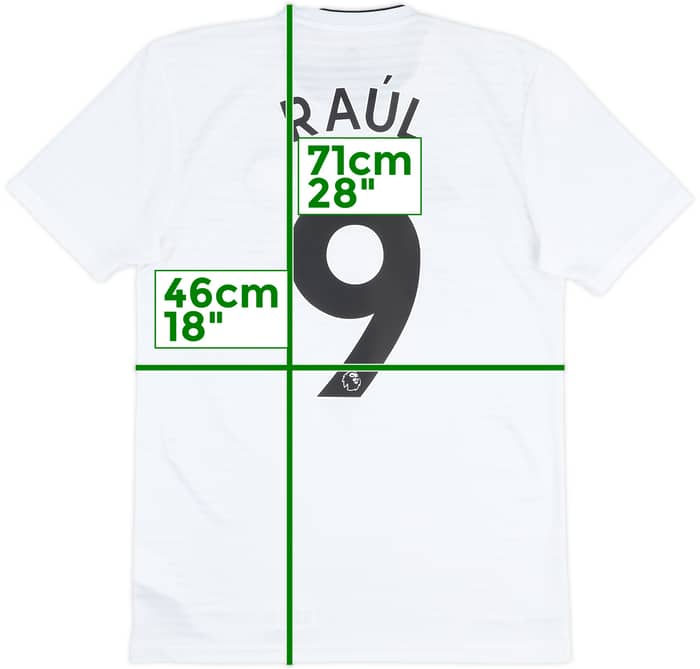 2018-19 Wolves Away Shirt Raul #9 - 8/10 - (S)