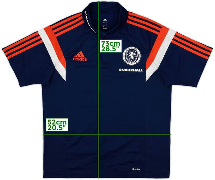 2013-14 Scotland adidas Polo Shirt - 10/10 - (L)