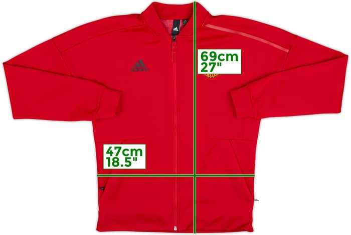 2018-19 Manchester United adidas Track Jacket - 7/10 - (S)