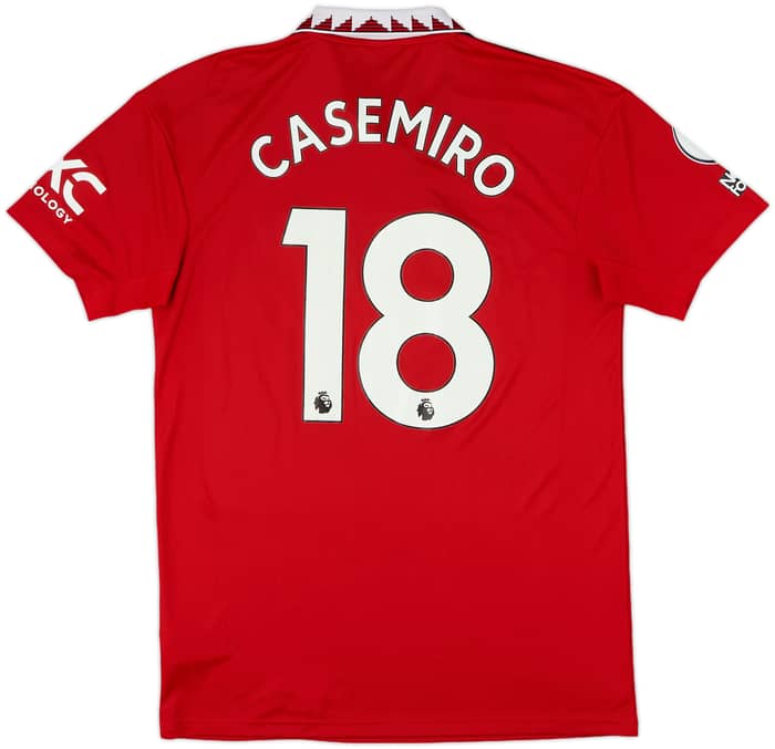 2022-23 Manchester United Home Shirt Casemiro #18 - 8/10 - (M)