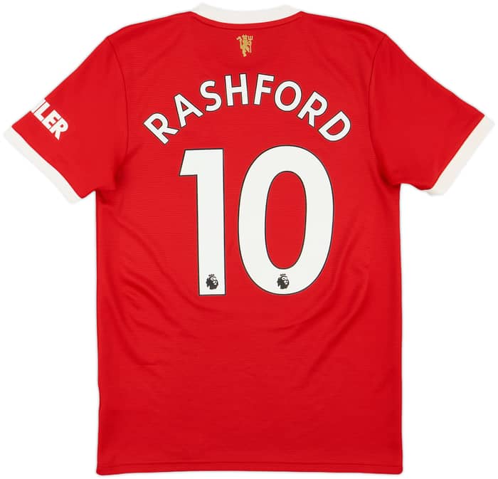 2021-22 Manchester United Home Shirt Rashford #10 - 8/10 - (S)