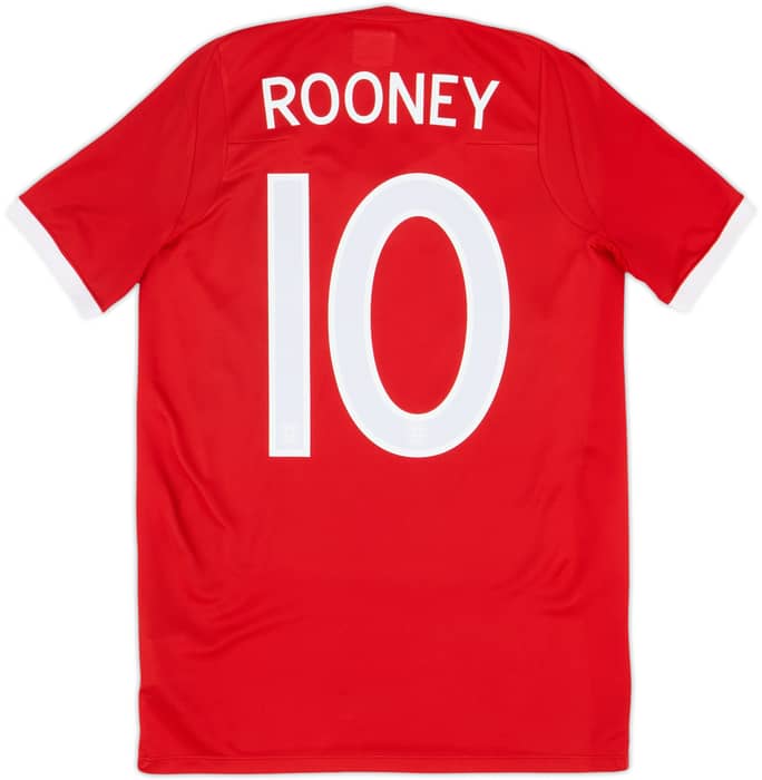 2010-11 England Away Shirt Rooney #10 - 9/10 - (XL.Boys)