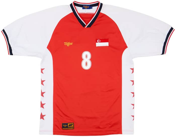2001 Singapore Home Shirt Alam Shah #8 - 9/10 - (L)