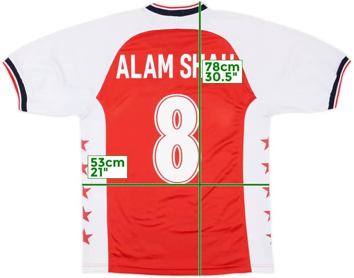 2001 Singapore Home Shirt Alam Shah #8 - 9/10 - (L)