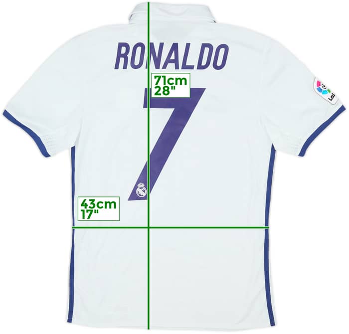 2016-17 Real Madrid Home Shirt Ronaldo #7 - 7/10 - (S)