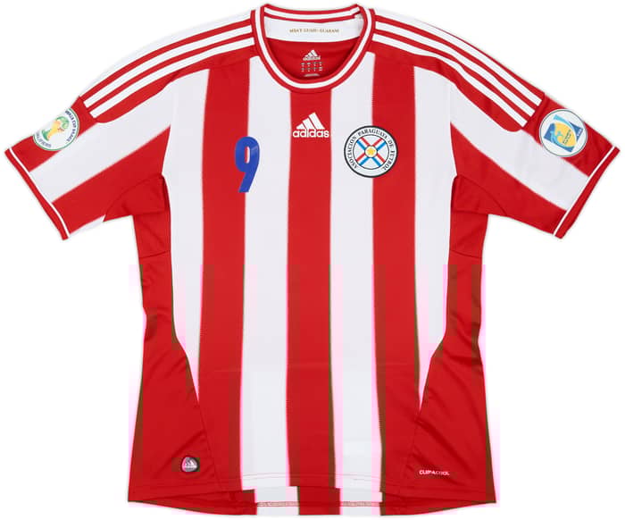 2011-13 Paraguay Home Shirt Santa Cruz #9 - 8/10 - (M)