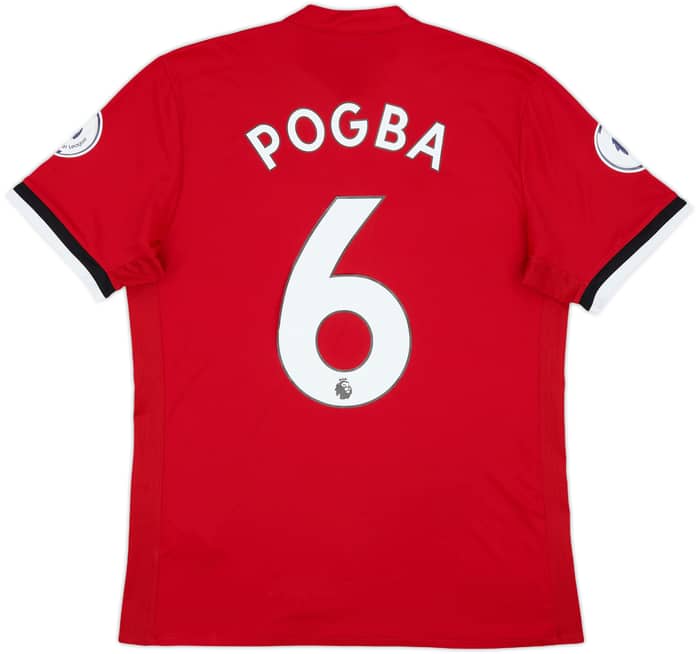 2017-18 Manchester United Home Shirt Pogba #6 - 6/10 - (L)