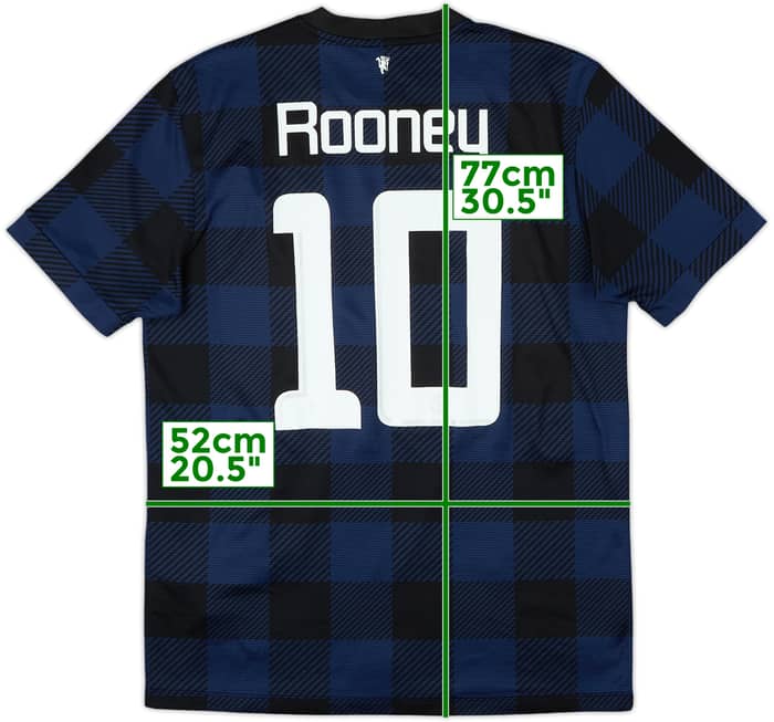 2013-14 Manchester United Away Shirt Rooney #10 - 8/10 - (M)