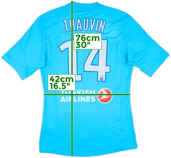 2013-14 Olympique Marseille Third Shirt Thauvin #14 - 5/10 - (S)