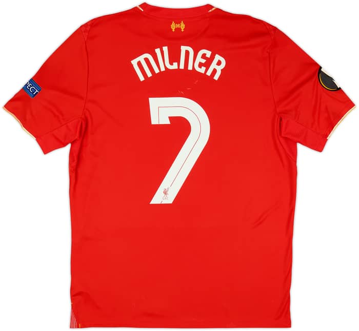 2015-16 Liverpool Home Shirt Milner #7 - 6/10 - (L)