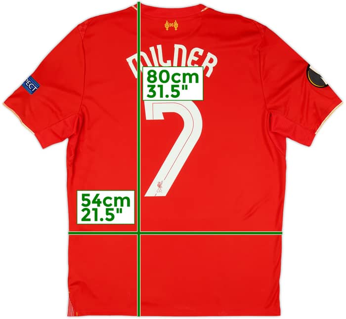 2015-16 Liverpool Home Shirt Milner #7 - 6/10 - (L)
