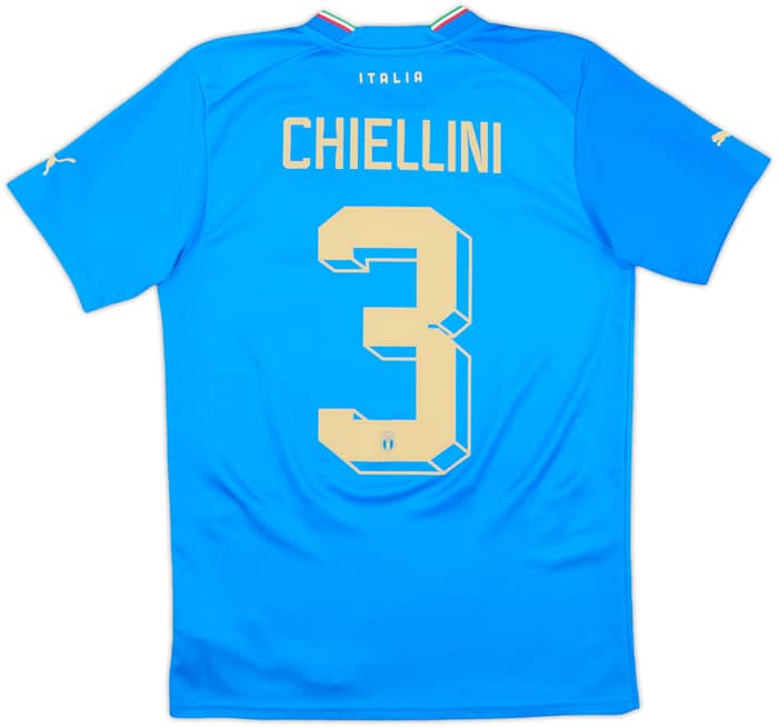 2022-23 Italy Home Shirt Chiellini #3 - 8/10 - (S)