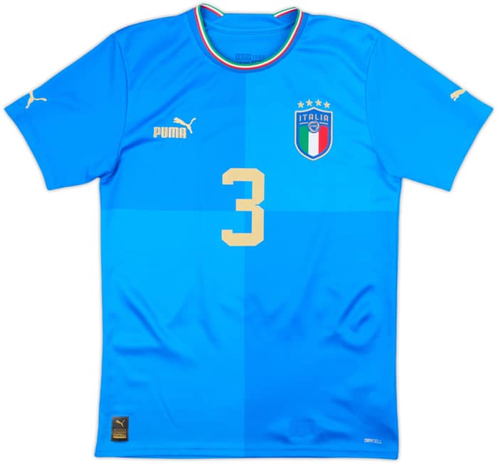 2022-23 Italy Home Shirt Chiellini #3 - 8/10 - (S)