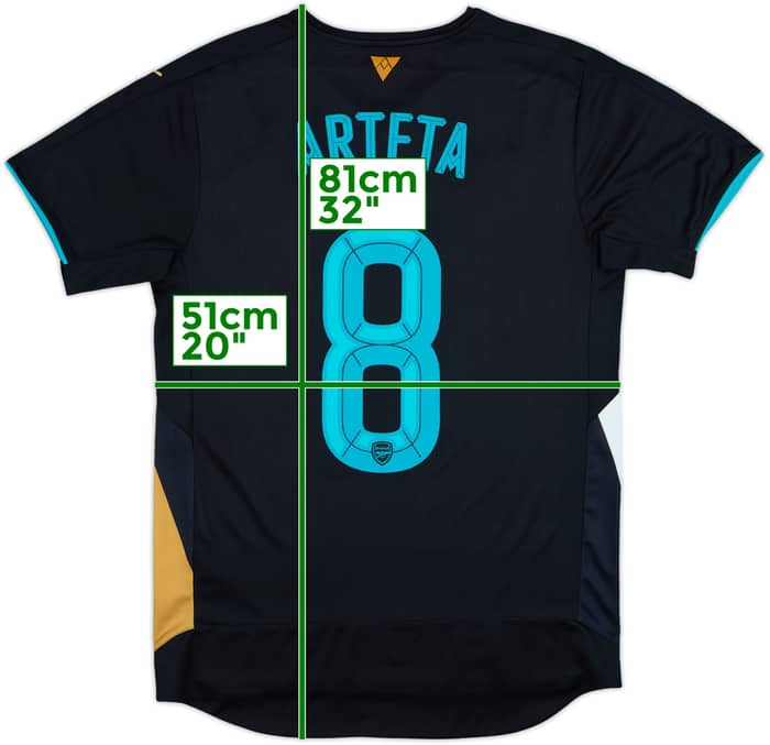 2015-16 Arsenal Third Shirt Arteta #8 - 6/10 - (M)