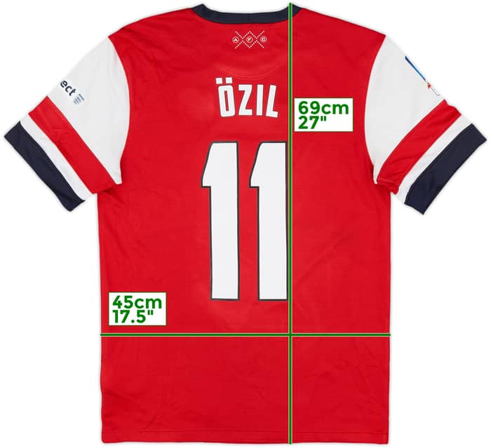 2012-14 Arsenal 'FA Cup Final' Home Shirt Ozil #8 - 7/10 - (S)