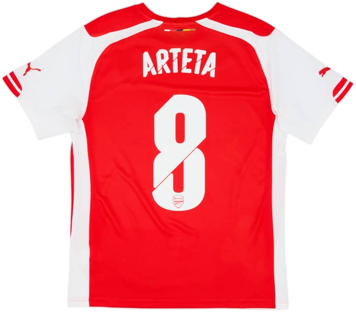 2014-15 Arsenal Home Shirt Arteta #8 - 8/10 - (M)