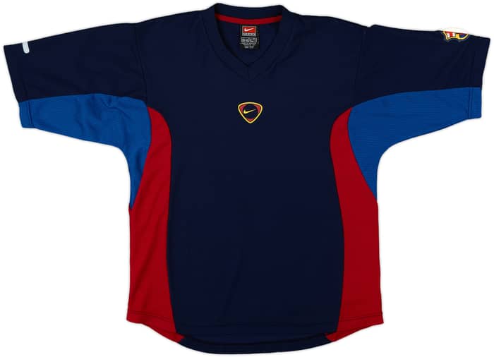 2000-01 Barcelona Nike Training Shirt - 8/10 - (L.Boys)
