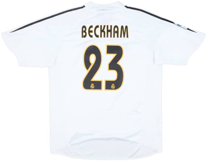 2004-05 Real Madrid Home Shirt Beckham #23 - 7/10 - (L)