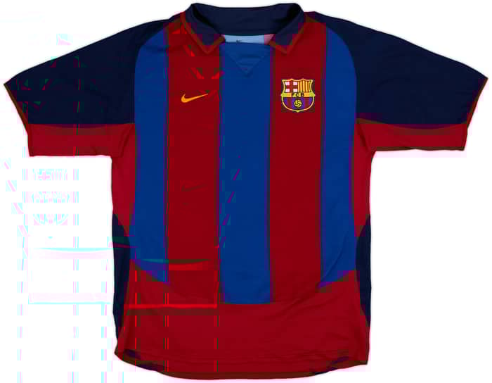 2003-04 Barcelona Home Shirt Ronaldinho #10 - 9/10 - (M)