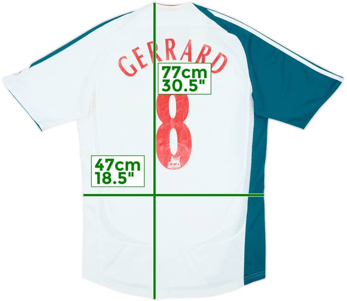 2006-07 Liverpool Third Shirt Gerrard #8 - 5/10 - (S)