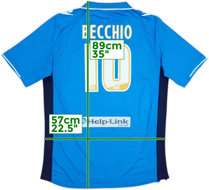 2012-14 Leeds United Away Shirt Becchio #10 - 6/10 - (L)