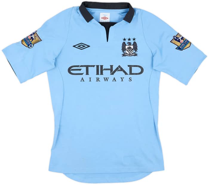 2012-13 Manchester City Home Shirt Kun Aguero #16 - 7/10 - (XL.Boys)