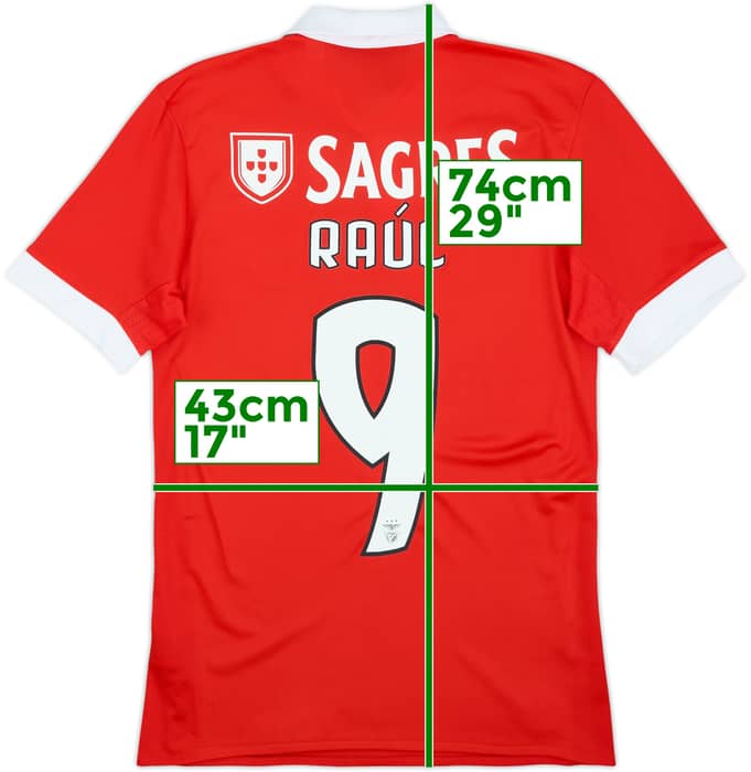 2017-18 Benfica Home Shirt Raul #9 - 9/10 - (XS)
