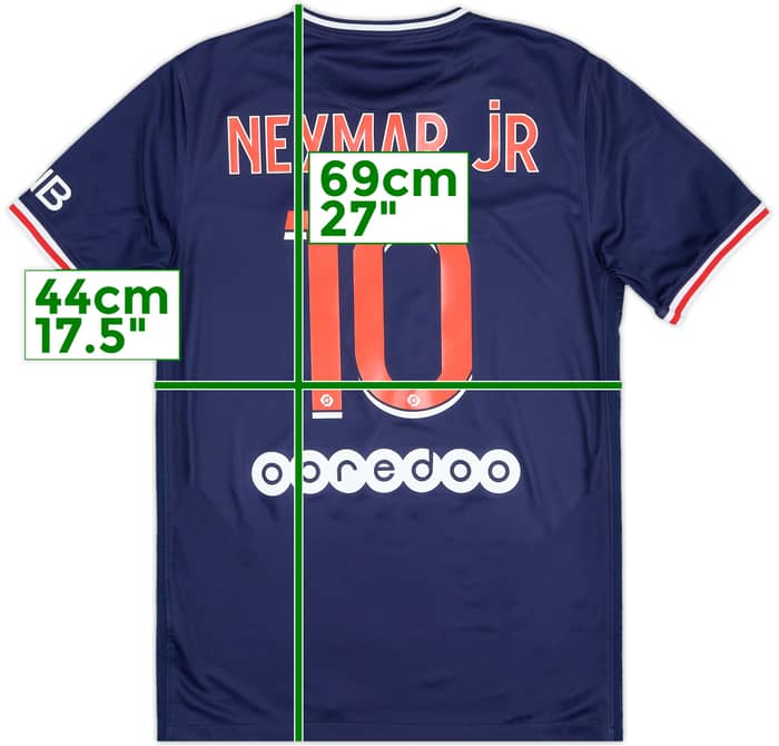 2020-21 Paris Saint-Germain Home Shirt Neymar Jr #10 - 7/10 - (S)