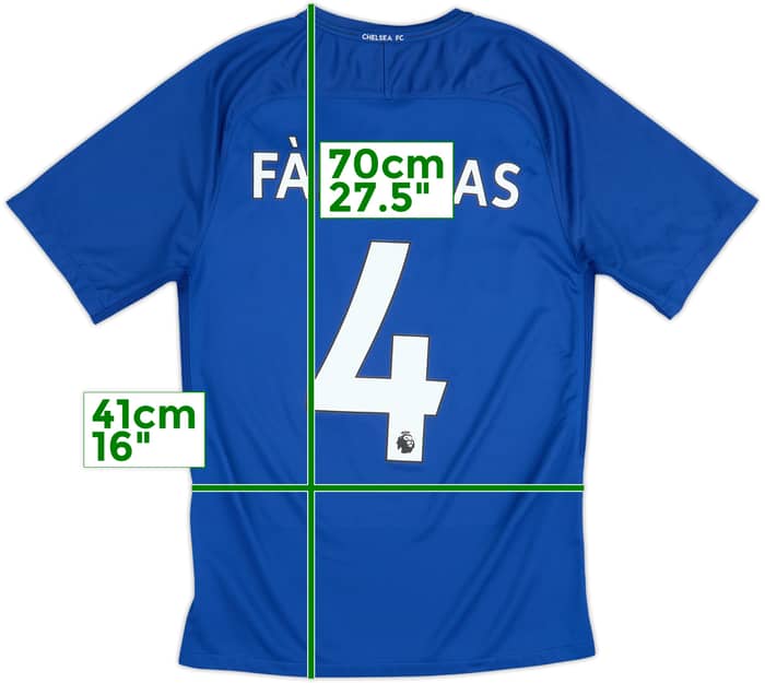 2017-18 Chelsea Home Shirt Fabregas #4 - 6/10 - (S)
