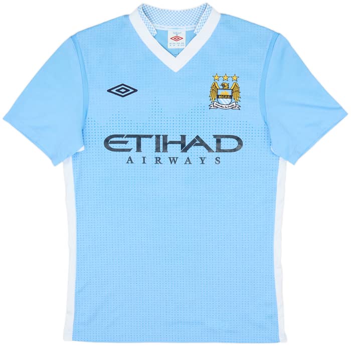 2011-12 Manchester City Home Shirt Kun Aguero #16 - 6/10 - (S)