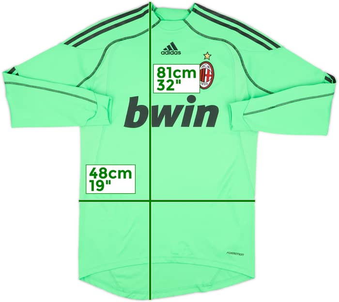 2009-10 AC Milan Match Issue GK Shirt #12