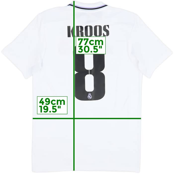 2022-23 Real Madrid Camiseta Local Kroos #8 - 9/10 - (M)