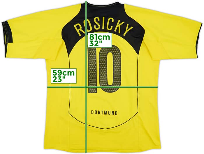 2004-05 Borussia Dortmund Home Shirt Rosicky #10 - 8/10 - (XL)