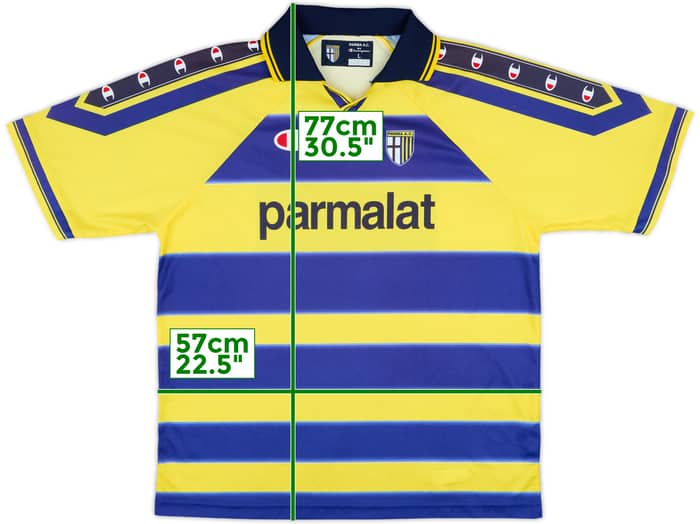 1999-00 Parma Basic Home Shirt #3 - 7/10 - (L)