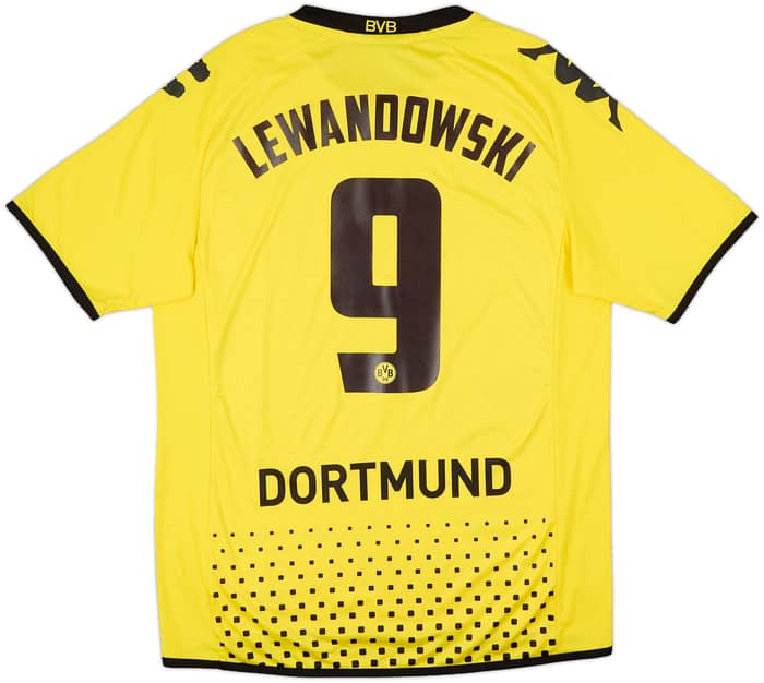 2011-12 Borussia Dortmund Home Shirt Lewandowksi #9 - 7/10 - (L)