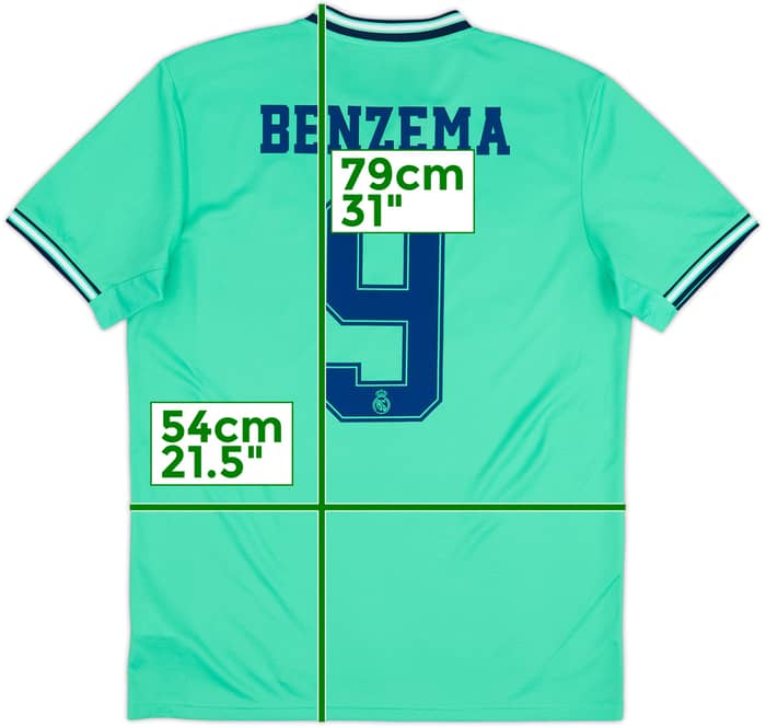 2019-20 Real Madrid Third Shirt Benzema #9 - 10/10 - (L)
