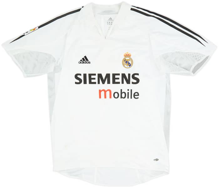 2004-05 Real Madrid Player Issue Home Shirt Zidane #5 - 6/10 - (L)