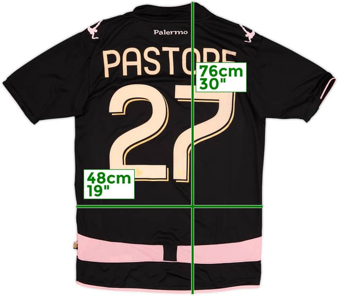2010-11 Palermo Third Shirt Pastore #27 - 5/10 - (M)
