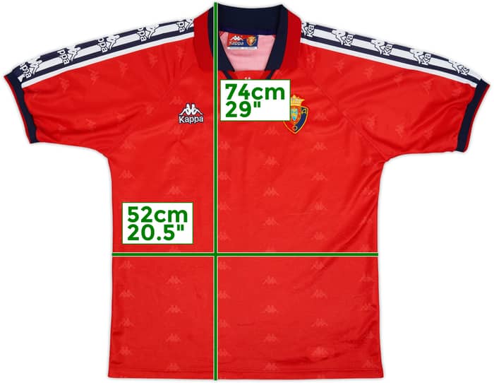 1995-97 Osasuna Home Shirt - 6/10 - (L)