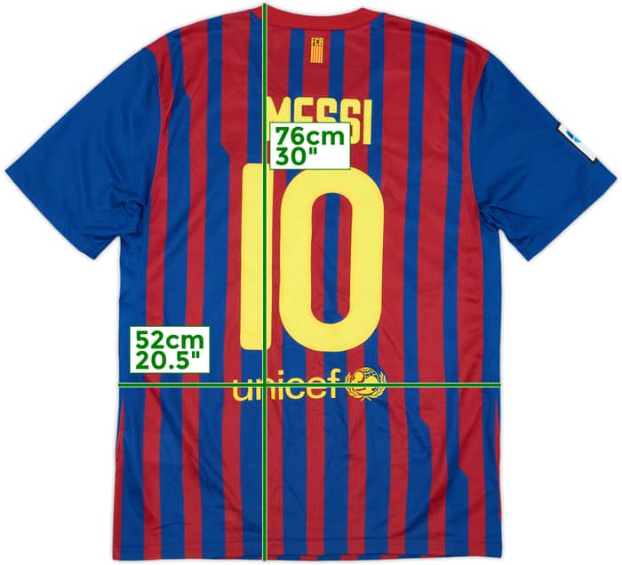 2011-12 Barcelona Home Shirt Messi #10 - 10/10 - (M)