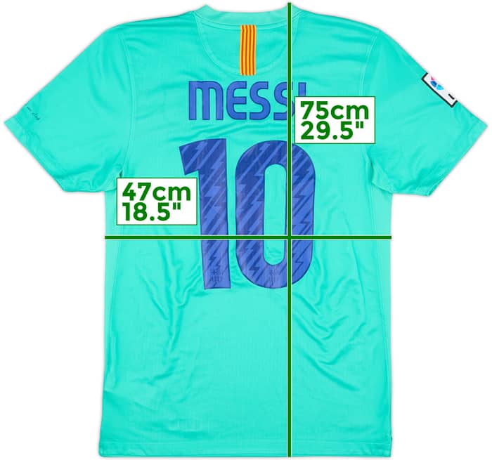 2010-11 Barcelona Away Shirt Messi #10 - 7/10 - (S)