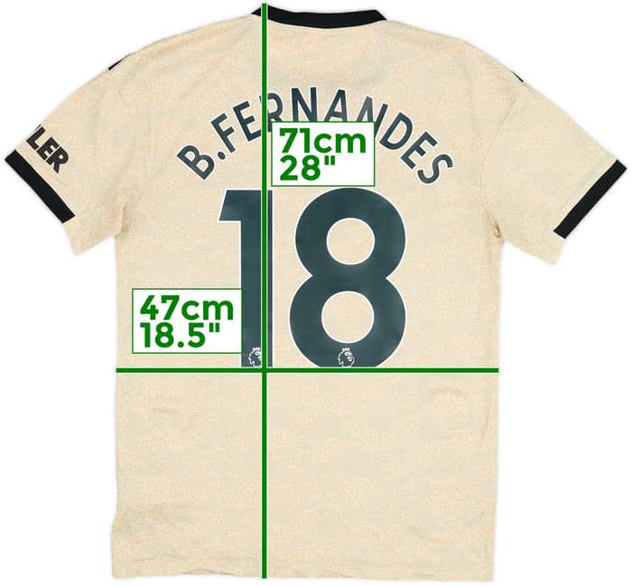 2019-20 Manchester United Camiseta de visitante B.Fernandes #18 - 6/10 - (S)