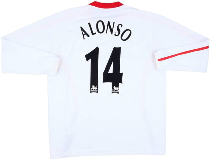 2005-06 Liverpool Away L/S Shirt Alonso #14 - 7/10 - (XL)